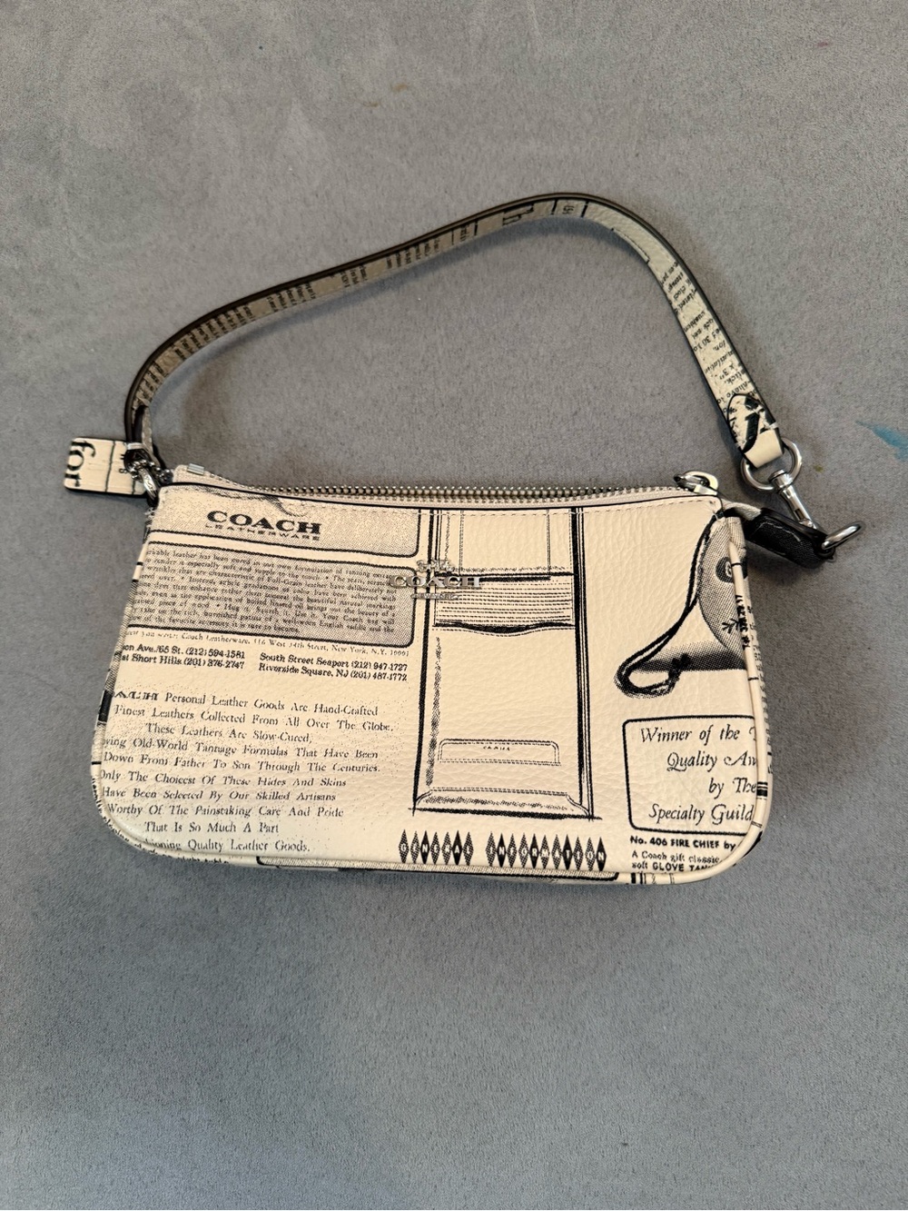 Coach Newspaper Print Nolita Bag
